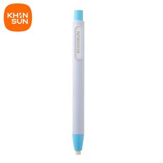KHINSUN 프레스 개폐식 연필 지우개 교정 용품 펜 스타일 고무 쓰기 학교 편지지, Blue Eraser
