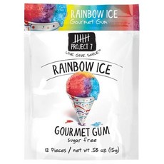 PROJECT 7 무설탕 껌 레인보우 아이스 12 pouches 144 개입 총, 1개