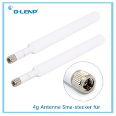 2pcs/4G 안테나 for 4G LTE 라우터 외부 안테나 화웨이 B593 E5186용 설정 화웨이 B315 B310 698 2700MHz 통신 안테나, 없음