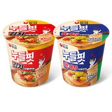 [농심] 누들핏 육개장 사발면맛 4개 + 김치사발면맛 4개