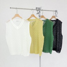 남자시스루니트조끼