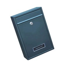 우편함 우체통 벽걸이 잠금 녹 방지 메일 박스 제안 상자, 5.sand grain black