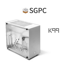 SGPC K99 ITX MATX미니 PC케이스 A4 알루미늄합금섀시 SFX파워 미니케이스, K99 ITX 케이스