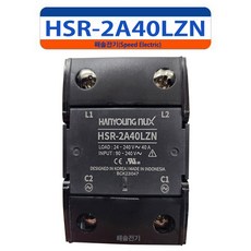 한영넉스 HSR-2A40LZN SSR 무접점릴레이 40A in/out220VAC HSR-2A402Z 대체, 1개