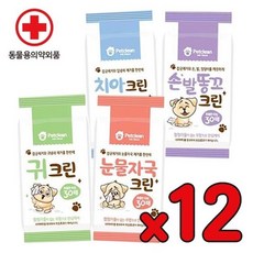애견용 치아 손발깨끗 30매 물티슈 12개 DP12346 청결한, 기본／눈물자국크린_티슈, 30개