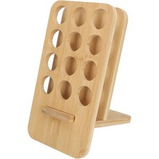 에센셜 오일 스탠드 정리함 목재 디스플레이 12pcs 10ml 병 견고한 안정적인 가정용 구조물 보관함