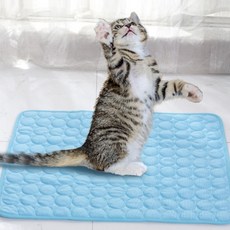 엔템 강아지 고양이 애견 쿨 매트 방석 냉매트 냉감패드, 냉감쿨매트(그레이)_XL