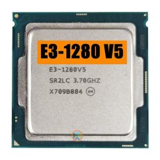 Xeon E3-1280V5 CPU 쿼드 코어 E3 1280 V5 프로세서 3.70GHz 8M 80W LGA1151 E3-1280 V5 E3 1280V5, 한개옵션0