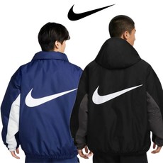 나이키 (국내매장판) 나이키 남성 솔로 스우시 푸퍼 오버핏 패딩 점퍼 2COLOR 블랙 네이비