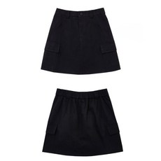 와이앤제이 / 허리밴딩 스커트 미니 레이스 발르테 카고