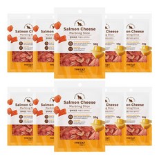  더캣 마블링 슬라이스 연어+치즈 혼합맛 50g x 10개 1box, 없음 