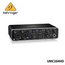 Behringer U-Phoria UMC204HD 오디오파일 2x4 24비트/192kHz USB 오디오/MIDI 인터페이스(Midas 마이크 프리앰프 포함)