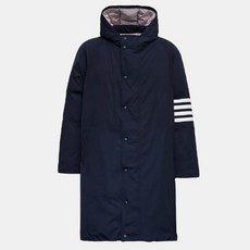 톰브라운 [명품]남성 23FW 4바 네이비 후드 롱 패딩 M..