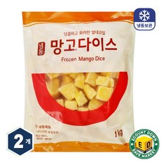 [세미원푸드] 냉동 망고다이스 1kg x 2팩, 2개