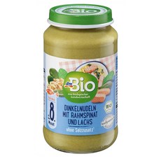 dmBio 이유식 크림 누들 스피내치 220g 6팩 8개월 이상 Menu spelled noodles with creamed spinach, 6개