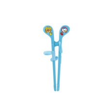 에디슨 유아 교정젓가락 캐릭터 젓가락 미니 1단계 2단계 모음 오른손용, 미니 블루(18개월~), 1개
