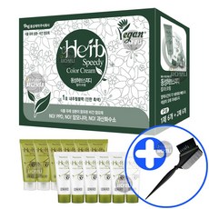 동성제약 허브스피디 대용량 60g 6개 묶음 옻타지않는 허브 염색약 + 염색솔(대) 증정, 1호-내추럴블랙