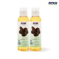 나우푸드 냉압착추출 100% 퓨어 유기농 식물성 호호바오일 118ml 2병, 2개, 118g