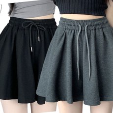 베르슈어 밴딩 스포티 치마 반바지 2종