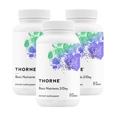 쏜리서치 Thorn Basic Nutrients 2Day 종합 비타민 60캡슐 x 3개, 60개