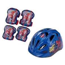 마블스파이더맨 헬멧+보호대세트 3세이상 자전거 킥보드 인나인 어린이용