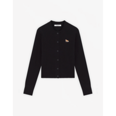 [공식정품] 메종키츠네 24FW 여성 가디건 베이비 폭스 패치 울 니트 카디건 블랙