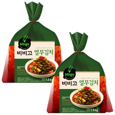 비비고 열무김치1.5kg x 2팩, 1.5kg, 2개