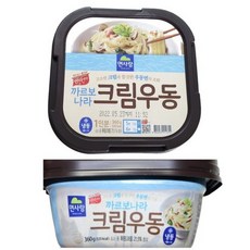 면사랑 크림우동 1인분 2개 까르보나라 px 크림우동 360g