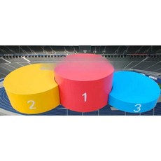 축제 시상대 스포츠 연단 등수 피트니스 경기 단상, 직경50cm원