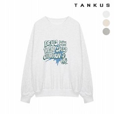 탱커스 여성 그래픽 나염 기모 맨투맨