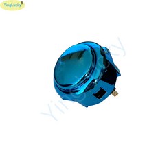 SANWA 복사 버튼 Obsf-30mm 24mm 카드 아케이드 금도금 은도금 푸시 1 개, 1개, 05 1pcs 30mm blue