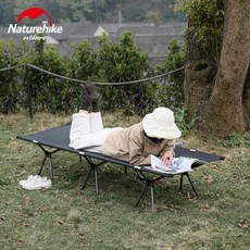 리얼비 2021 버전 NH 차박 캠핑 글램핑 캠핑장 야전침대 경량 간이 백패킹 높낮이 조절 가능, 군용 및 고저 겸용 모델 -Khaki