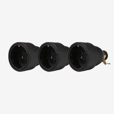 진흥 산업용 고무콘센트 2P 16A 250V, 3개
