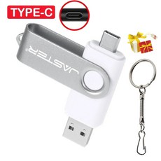 TYPE-C OTG USB 플래시 드라이브 무료 키 체인 펜 드라이브 크리에이티브 비즈니스 선물 메모리 스틱 블루 레드 U 디스크 128GB 64GB, [07] 128M, 48) 128M - White, 48) 128M - White