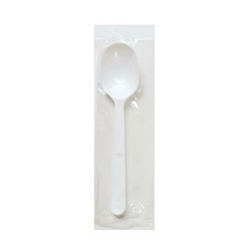 생활을그리다 스푼 빙수용 14cm 개별포장 화이트, 300개입, 1세트