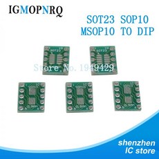 단측PCB SOT23 MSOP10 UMAX to DIP10 전송 보드 DIP 핀 보드 피치 어댑터 10 개 신제품