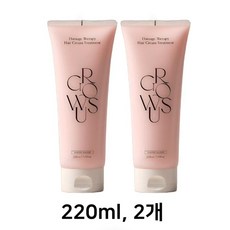 그로우어스 데미지 헤어 크림 트리트먼트 220ml 더블, 1개, 440ml