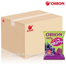 오리온 마이구미 포도 66gX40개(1box) 과자 간식 어린이 젤리 캔디 젤리밥 왕꿈틀이 청포도 복숭아 청포도, 40개(1box)