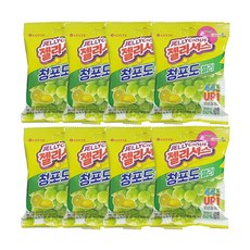 롯데제과 젤리셔스 청포도 72g, 8개