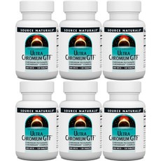 Source Naturals 소스내추럴스 울트라 크롬 GTF 200mcg 테블릿, 6개, 120정