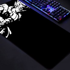 마우스 대형 D 매트 컴퓨터 패션 아트 패드 책상 고무 게이밍 B BallS 게이머 DragonES 노트북, 800x400x3mm, BLACK-3, 1개