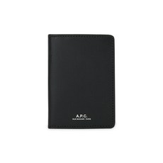 A.P.C.(아페쎄) 아페쎄 남성 스테판 로고 블랙 카드지갑 PXAWV H63158 LZZ