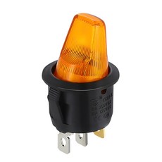 로커 스위치 ON OFF LED 조명 램프 자동차 모터용 특수 단추 토글 12V 1PC, YELLOW, 220V, 1개