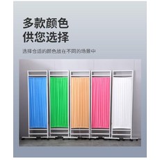 병원 사무실 접이식 파티션 바람막이 심플 실내 병풍 병원 방수 이동 커튼 접이식 가림막, 03 진노랑
