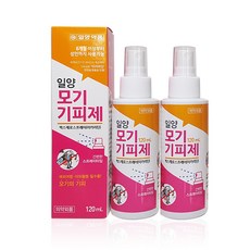 일양약품 벅스제로 모기기피제 120ml, 2개