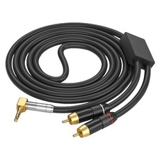 남성 케이블 3.5mm 2 남성 Y 분배기 스테레오 어댑터 라인 전화 스피커 용 보조 사운드 헤드폰 코드 커넥터, 1개, 없음, 9) black elbow - 30cm