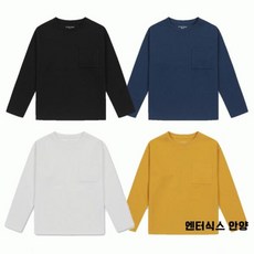 [엔터식스]탑텐키즈 코튼혼방 더블니트 포켓 티셔츠MKA4TS3001