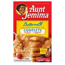 Aunt Jemima 앤트 제미마 팬케이크 와플 믹스 2.3kg 2팩 버터밀크 Pancake & Waffle Mix Buttermilk Complete 50 Serving Box, 1개, 1g