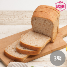 [주문 후 제빵] 통밀당 천연발효 통밀식빵 330g / 아르토스베이커리 비건빵, 3개