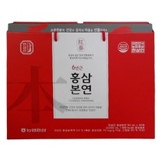 농협 한삼인 6년근 홍삼본연 50ml 40포 쇼핑백 추석 명절 수능 효도 선물